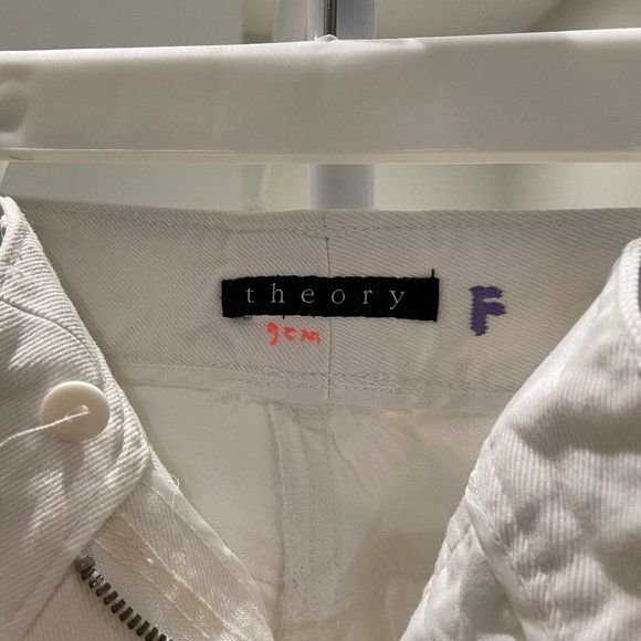 THEORY WOMEN WHITE FLARE JEANS - Picture 2 of 4